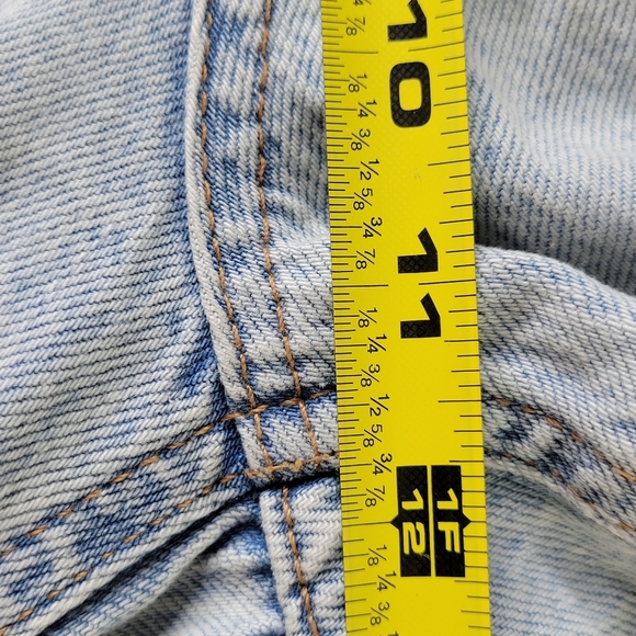 Aeropostale Jeans Women Size 8 32X32 90s Baggy Destroyed Light Wash Cotton New - Picture 9 of 11